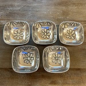 Towle Floral Mother Of Pearl Bowl Bundle